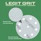 Legit Grit 5 inch Sand paper Disc, 9-Hole, Mixed Grit - Sample, GRITS: 80/120/150/180/220 2 of each, 10PK LG5-9SAMP1-10 - alternate 5